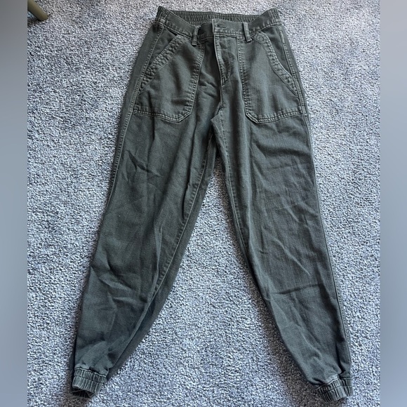 GAP olive green jogger pants - Picture 1 of 7